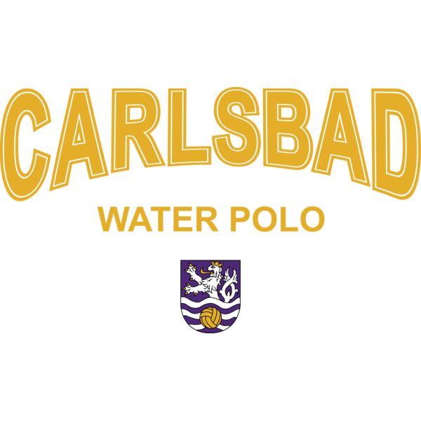 Arched Carlsbad WaterPolo Crest Yellow Thumbnail