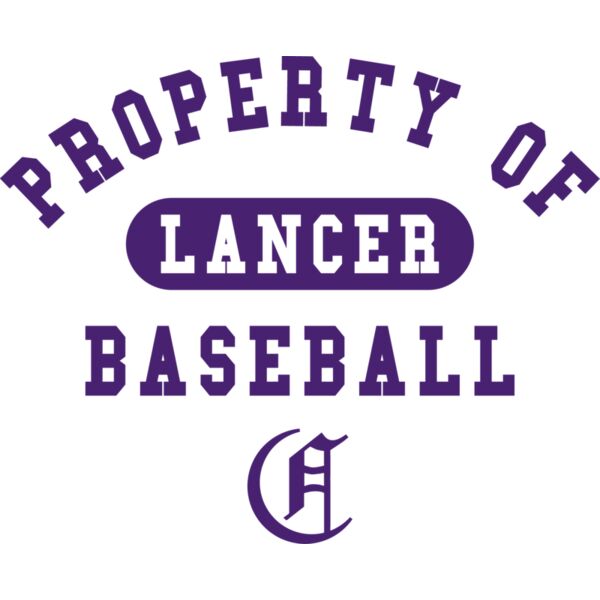 Property of Lancer Baseball Purple Thumbnail