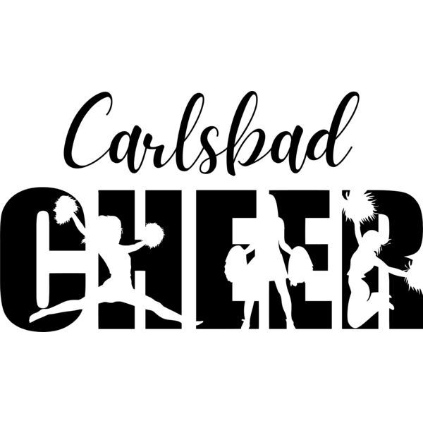 Carlsbad Cheer Silhouette Black Thumbnail