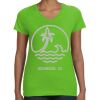 Women's V-Neck Fine Jersey Tee Thumbnail